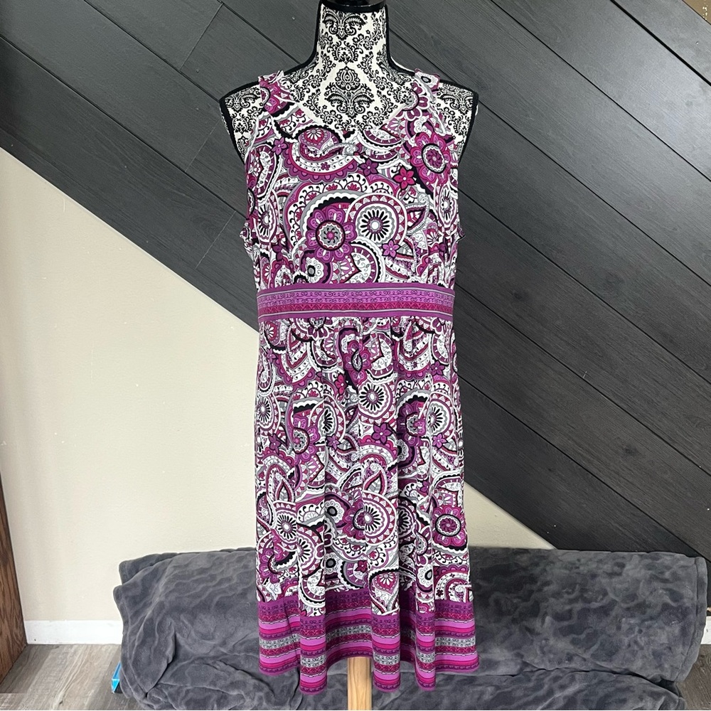 💥Apt. 9 Purple/Magenta‎ Embellished Sleeveless Sundress 💥